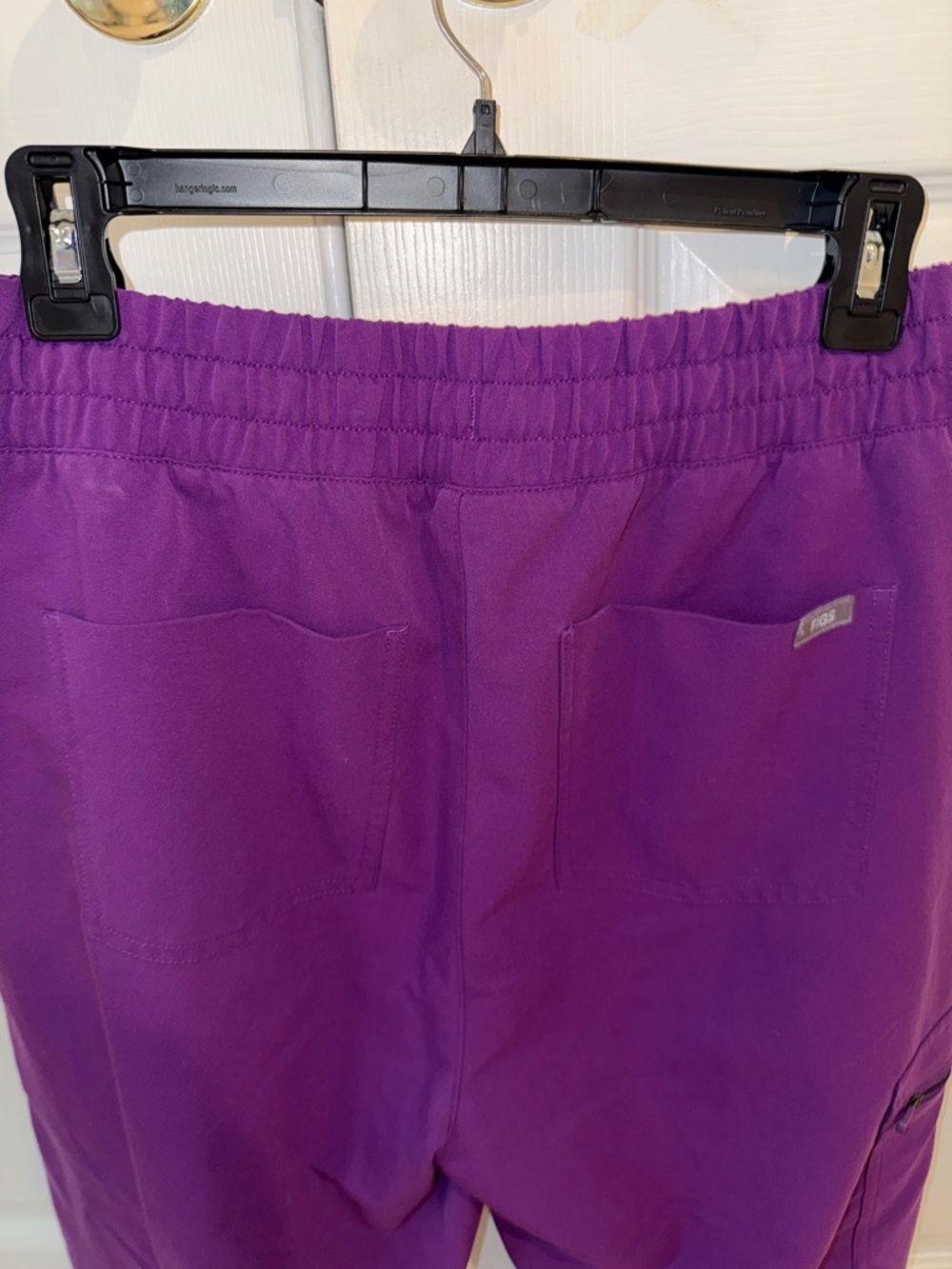 Figs Vibrant Purple V-Neck Scrub Top & Jogger Set - Picture 10 of 13